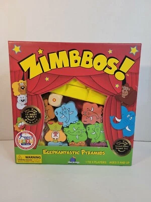 Zimbbos! Elephantastic Pyramids Game COMPLETE wooden pieces; ages 3+ 1-4 players - Image 1 of 4