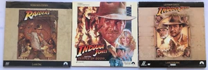 INDIANA JONES TRILOGY Laserdisc Raiders Lost Ark, Last Crusade, Temple of Doom - Picture 1 of 11