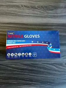 Blue Nitrile Disposable Exam Gloves 3 Mil,Latex and Powder-Free,10 boxes of 100 - Picture 1 of 2