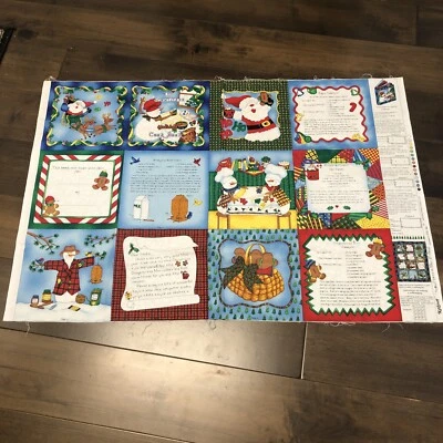 Snowflakes fabric panel South sea Imports Cotton - Image 1 of 4