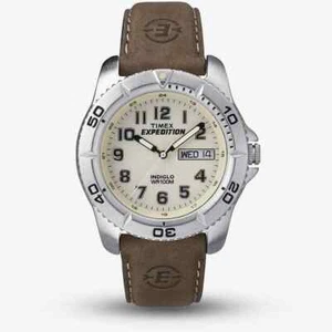 Timex Mens Expedition Cream Dial Watch T46681 - Imagen 1 de 1