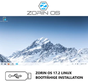 ZORIN OS LINUX 17.2 BOOTFÄHIGE USB STICK INSTALLATION! - Bild 1 von 1
