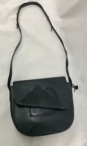 RARE Vintage Delvaux Navy D Flap Crossbody Bag Circa 1990s - Picture 1 of 11