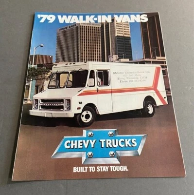1979 Chevrolet Walk in Van Control P10 P20 Original Car Sales Brochure Foto 1 de 4