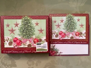 Lang Rosemary Tree Jane Shasky Boxed Christmas Cards/Envelopes Set of 18 - Picture 1 of 5