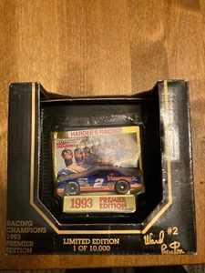 NIB 1993 Racing Champions 1:64 Premier Edition NASCAR #2 Ward Burton Hardee's - Picture 1 of 5