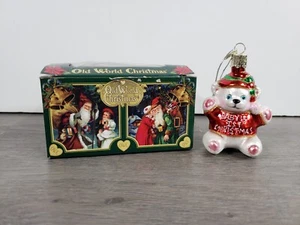 2001 Old World Christmas Baby's 1st Christmas TEDDY BEAR - Bild 1 von 8