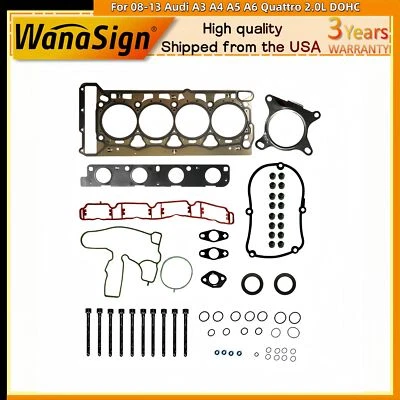 MLS Head Gasket Set and Bolts Fits For 08-13 Audi A3 A4 A5 A6 Quattro 2.0L DOHC - Image 1 of 4
