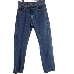 Jeans Levi's 505 32X34 da uomo alti gamba dritta fondo in denim lavaggio medio - Foto 1 di 11