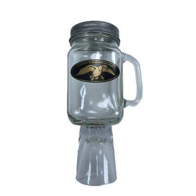 Taza tarro de albañil Duck Dynasty cerveza vino chupito pedestal con patas Foto 1 de 4