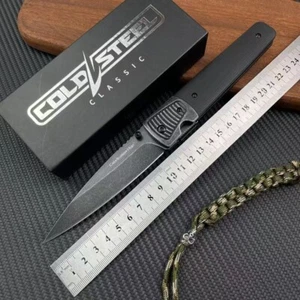 9''New Stone Wash CPM 20CV Blade G10 Handle Tactics Folding Pocket Knife VTF199 - Picture 1 of 7