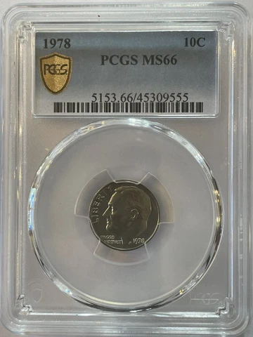 1978-P 10C Roosevelt Dime-PCGS MS66 - (#4012) Cover