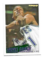 NBA Playercard - 94/95 Fleer - Andres Guibert - Timberwolves #324 - ROOKIE RC