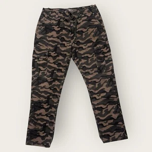 VSX Cargo Camo Utility Chino Pant Victoria Secret Y2K Cotton Sz 30 Grunge - Picture 1 of 23