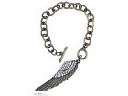 Special Gold Tone Crystal Rhinestone Chain Feather Bird Wing Bracelet Jewelry