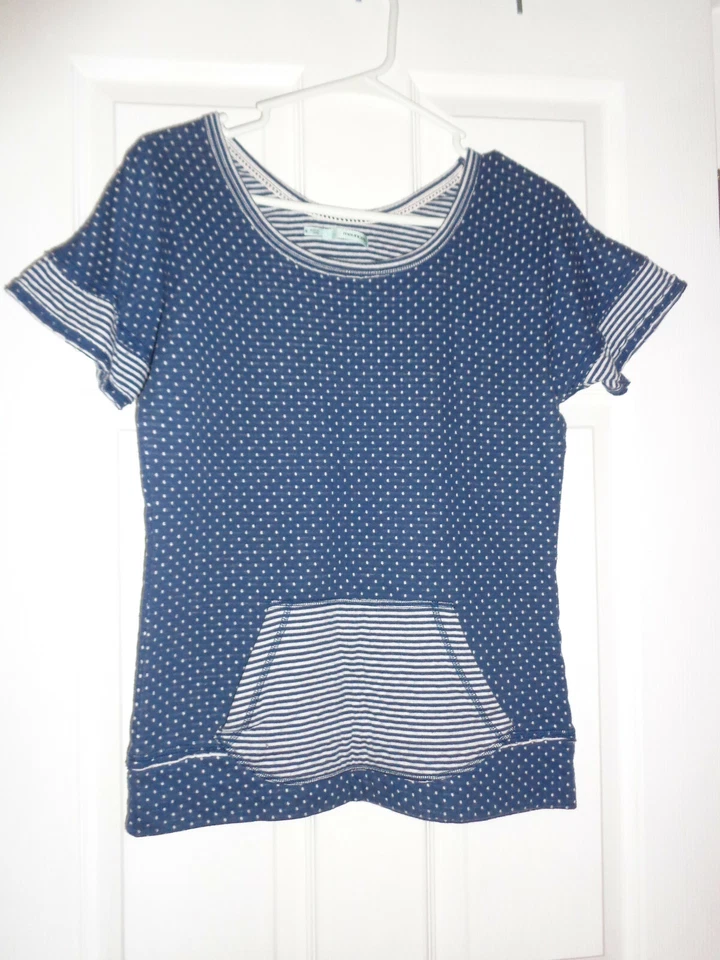 Mujer Junior Azul/Blanco Lunares Top Maurcies Talla Pequeña Usado en Excelente Condición Foto 1 de 1