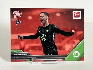 Topps Now Bundesliga 2024-24 Bence Dardai 59 059 5/5 Red Parallel RC ROOKIE - Bild 1 von 10