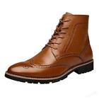 Mens Ankle Boots Casual Oxford WingTip chukka  Lace Up Brogue Dress Formal Shoes