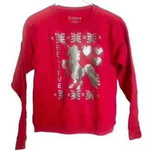 Hanes Girl's Ugly Christmas Sweatshirt Pullover XL NWOT - Picture 1 of 8