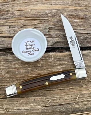 GEC NORTHFIELD ** 130124 ANTIQUE YELLOW SPRING FIELD CONGRESS KNIFE KNIVES - Image 1 of 4