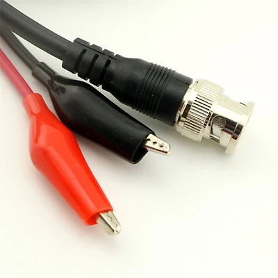 1x BNC Male Plug to Dual Alligator Test Clip Lead Extension Y Coaxial Cable 3ft - Image 1 of 4