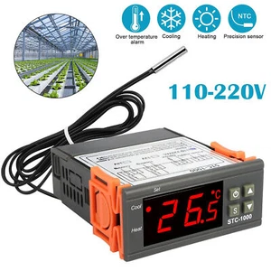 Regolatore di temperatura digitale STC-1000 termostato con sensore NTC AC 110V 220V - Foto 1 di 8
