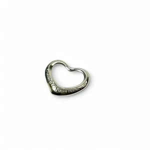 Tiffany & Co. Elsa Peretti Open Heart 14mm Pendant Charm Sterling Silver 925 - Picture 1 of 9