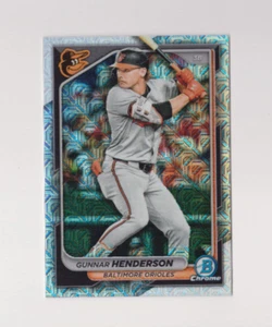 2024 Bowman Chrome Gunnar Henderson #9 Baltimore Orioles Mojo Refractors MLB  - Picture 1 of 1