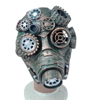 Steampunk Terminator Respirator Masquerade Mask Cosplay Halloween Costume - Image 1 of 4