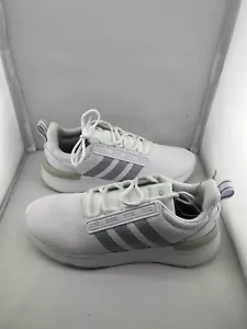 Size 9.5 - adidas Racer TR21 White Matte Silver W - Picture 1 of 5