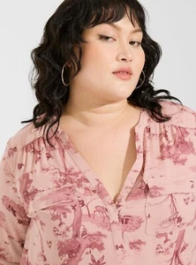 Blusa Pullover Torrid Disney Bambi Harper Ligera Georgette Nueva con Etiquetas Nueva 1X - Imagen 1 de 11
