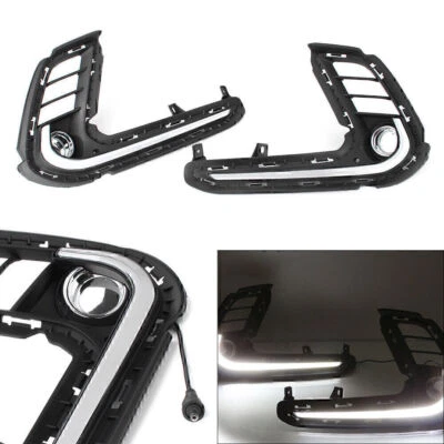 ABS LED Daytime Running Fog Lights Lamp for Hyundai Elantra 2017 - 2018 - Image 1 of 4