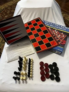 Pressman Ajedrez Damas Backgammon Familia Clásicos Juego de Mesa Edades 8-En adelante - Imagen 1 de 7