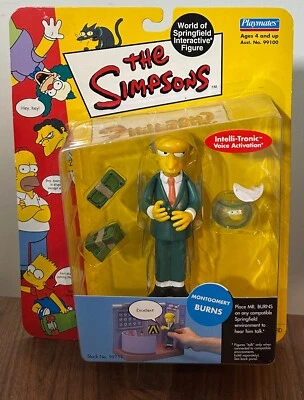 Simpsons Montgomery Burns Playmates WOS Interactive Figure New B6 - Image 1 of 2
