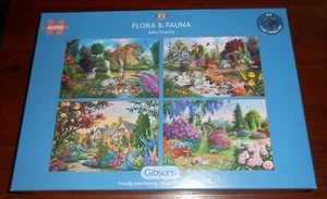 boîte 4 puzzles de 500 pièces, FAUNE ET FLORE, neuve - Photo 1/1