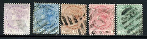 LAGOS NIGERIA QV 1876-79 A Watermark Crown CC Perf. 14 Part Set SG 10 to 15 VFU - Picture 1 of 2