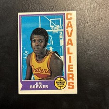 #134 Jim Brewer 1974-75 Topps Cb12-1 Cleveland cavaliers￼ Rookie