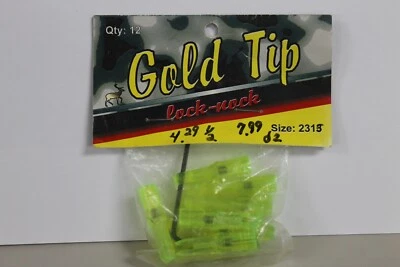 Gold Tip Lock-Nock - Size 2313 - 1 Dozen - Green - Image 1 of 3