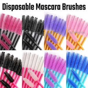 Disposable Mascara Wands Eyelash Brushes Brow Lash Extension Spoolie Applicator - Picture 1 of 84