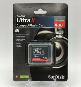 Sandisk Ultra 2 4Gb 15mb/s CompactFlash CF Card (SDCFH-004G-AW11) - Picture 1 of 2