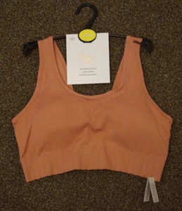 Ladies NEXT Bella DD+ Non Wire Padded Seamfree Ribbed Crop Top Bra Size L Large - Picture 1 of 9