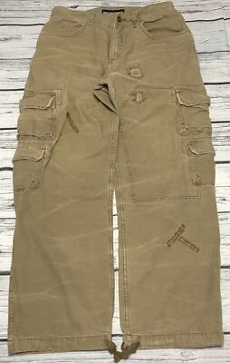 Pantalones cargo Y2K Rocawear tostados para hombre talla 30X39,5 bolsillos vintage Y2K holgados sueltos Foto 1 de 4
