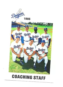 1986 Los Angeles Police L A Dodgers Coaching Staff - Picture 1 of 8