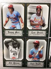 2006 Fleer Greats Of The Game St. Louis Cardinals Team Set (9)