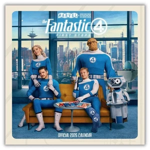 2026 Calendar Marvel Fantastic Four Month View Square Calendar Official Product - Picture 1 of 7