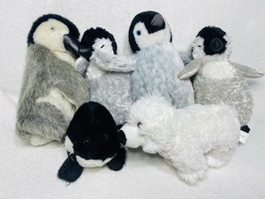 Juguetes de peluche realistas del Ártico vida silvestre pingüino oso polar orca - Imagen 1 de 8