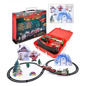 Vintage Mini Weihnachtszug - Electric Track Musical Train Weihnachtsgeschenk - Bild 1 von 7