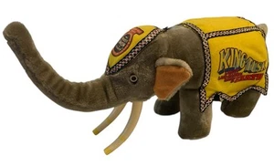 1987 20" Ringling Brothers KING TUSK Stuffed Plush Elephant Circus vtg Bros - Picture 1 of 13