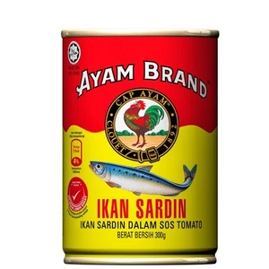 3 TIN of SARDINE IN TOMATO SAUCE | IKAN SARDIN ORIGINAL MALAYSIA 300G - Picture 1 of 1