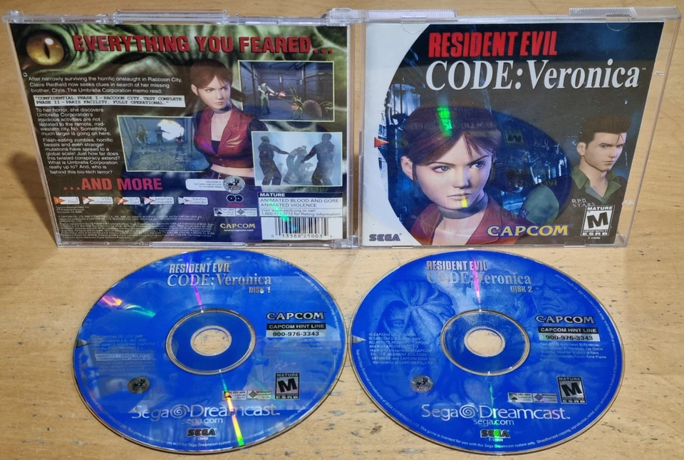 Resident Evil Code Veronica for SEGA Dreamcast In EXC Condition NTSC-U/C USA - Image 1 of 4